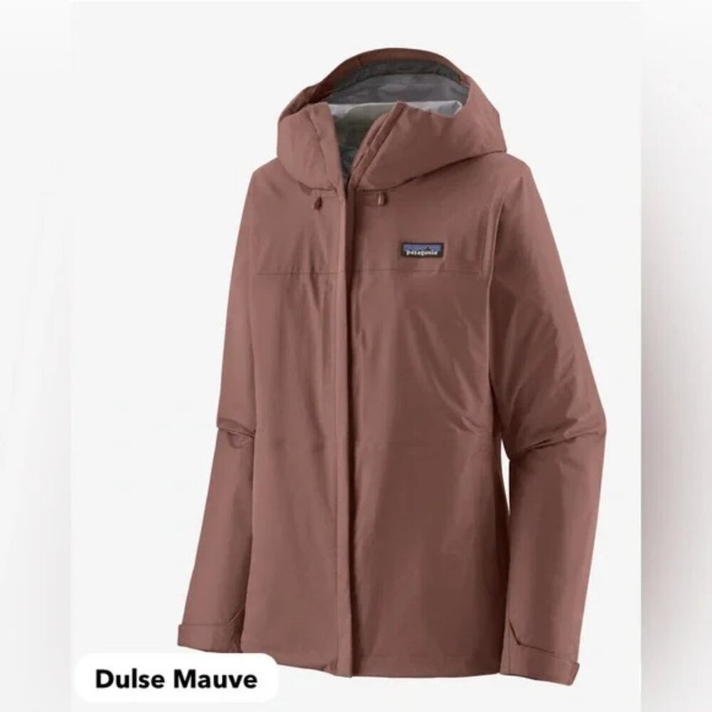 NWT Patagonia Torrentshell 3L Rain Jacket Size L - Dulse Mauve